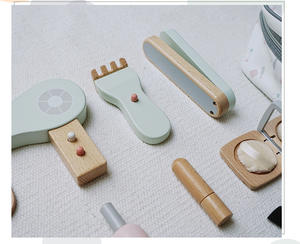 Ensemble de jeu en bois Sunshine pour enfants, cosmétiques et <span class=keywords><strong>coiffure</strong></span>, pour jeux de rôle - Jouet d'<span class=keywords><strong>apprentissage</strong></span> précoce (unisexe) - Product Image 3