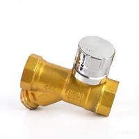 Robinet à bille verrouillable en laiton pour compteur d'eau avec clé de sécurité