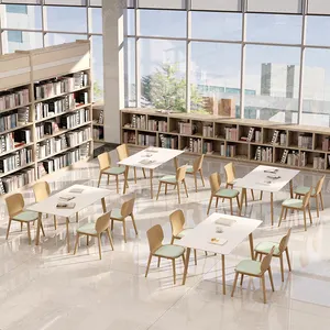 Fabrieksleverancier Hoge Kwaliteit Op Maat Moderne Houten Zitkussen College Universiteit Houten Bibliotheek Leesmeubelen Schoolstoel