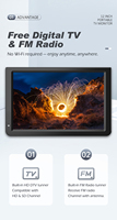 Téléviseur LED LCD portable Android 12 pouces Mini Smart TV 1280x800 16:9 300cd/m² 165 °   Voir la liste des téléviseurs ISDB-T pour une utilisation en extérieur en cas de panne de courant à domicile