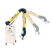Extracteur de fumées de soudage industriel 1,5 kW avec système de filtration de fumée haute efficacité pour le soudage en atelier et la découpe laser