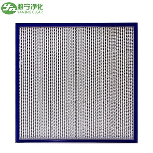 Yaning sâu pleat Gel con dấu laminar dòng chảy mui xe hộ gia đình <span class=keywords><strong>HEPA</strong></span> Bộ lọc không khí H13 H14 ffu fan hâm mộ Bộ lọc đơn vị máy lọc không khí Bộ lọc <span class=keywords><strong>HEPA</strong></span> - Product Image 6