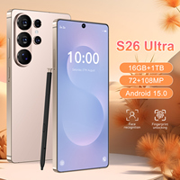 Teléfono Móvil S26 Ultra Original Desbloqueado, Pantalla de 7.3 Pulgadas, Deca Core, 1TB de Almacenamiento, S Pen, Smartphone 5G, Superventas