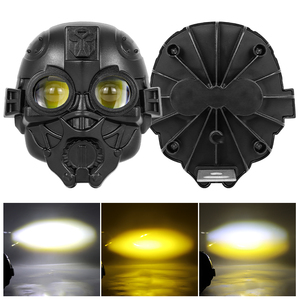 Blanco Amarillo Dual Color <span class=keywords><strong>Moto</strong></span> Spotlight MINI Conducción Niebla <span class=keywords><strong>Moto</strong></span> 9-80V Flash Dual Color Amarillo Blanco Luz antiniebla Bicicleta Motocicleta - Product Image 5