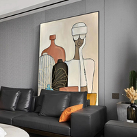 Œuvre d'art moderne pour l'hôtellerie, peinture à l'huile texturée de style abstrait, faite à la main, sur toile, nouveau design, pour hôtel, bureau