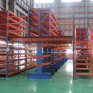 Rayonnage de stockage Rayonnage de stockage d'entrepôt à usage intensif Rayonnage au deuxième étage Supports de plancher en mezzanine Support de plate-forme de stockage en acier - Product Image 6