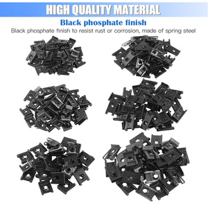 Assortiment de vis à écrou en U Winning Path Point, 225 pièces, noires, pour la réparation des garnitures de tableau de bord et de portières de voitures - Product Image 5