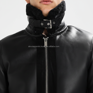 เสื้อแจ็กเก็ตแฟชั่นหนังแกะนาปา,แจ็กเก็ตหนังแกะแท้มีสไตล์ - Product Image 1