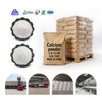 Carbonato de Calcio en Polvo de Grado Industrial, Malla 100-1250 (98% de Pureza), Certificado ISO9001, Grado Agrícola para Plástico