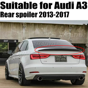 S3 A3คาร์บอนไฟเบอร์8V ปีกท้ายรถสปอยเลอร์สำหรับรถ Audi A3 S3 8V ซีดาน2013-2017สไตล์รถ - Product Image 1