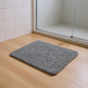 Tapis de bain Astra Suction Mat 75x130cm gris, antidérapant, forte adhérence, pour salle de bain - Product Image 3