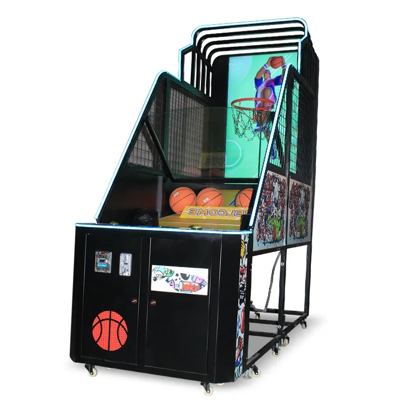 Sunmo Super Video Basketbal Machine Straat Basketbal Schietspel Machine Hoop Van Arcade Basketbalmachine Kopen