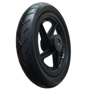 OEM 12x1.75/1.95/2.125/<span class=keywords><strong>2.25</strong></span> 인치 PU 폼 휠 사용자 정의 트레드 패턴 ABS 소재 림 하이킹 트레일러 플라스틱 소재 - Product Image 3