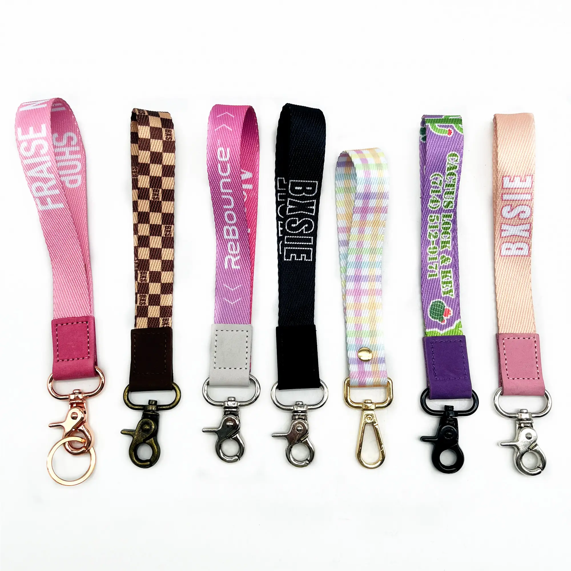 Bsbh New Arrival Outdoor Duurzaam Lederen Sleutelhanger Polsband Custom Lanyard Auto Sleutelhanger Voor Rugzak