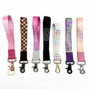 BSBH New Arrival Outdoor Durable Leather <strong>Keychain</strong> <strong>Wristlet</strong> Custom Lanyard Car <strong>Keychain</strong> for Backpack - Product Image 1