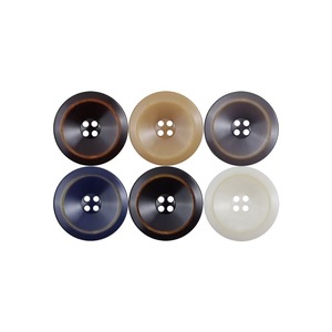 Round Bowl-Shaped Black <strong>White</strong> Coffee Khaki Dark Blue <strong>Chocolate</strong> 4 Holes 18L 20L 28L Faux Fruit Resin <strong>Button</strong> for Overcoat - Product Image 2