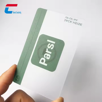 Carte NFC transparente : Appairage rapide pour appareils connectés ou authentification de marque, idéale pour badges de conférence technologique ou cartes-clés d'hôtel