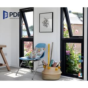 Fenêtre à auvent en aluminium PDP, taille personnalisée, à ouverture verticale, persiennes en acier inoxydable, verre trempé, sécurité, tempête, chambre à coucher, salle de bain - Product Image 2