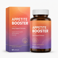 Complément alimentaire végétalien pour stimuler l'appétit, sans colorants artificiels, sans gluten, capsules de Garcinia Cambogia et de gingembre, vente en gros