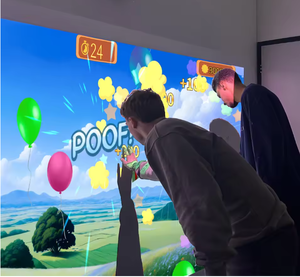 Alta precisione risposta veloce parete interattiva sistema di proiezione gioco 3D Multiplayer virtuale 55 giochi per bambini centro di divertimento - Product Image 1