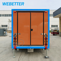 WEBETTER Nouvelle Conception Remorque Réfrigérée Mobile Chambre Froide Portable pour Stockage Alimentaire Hors Réseau