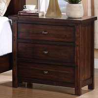 Ensemble de chambre à coucher configurable Standard Shiyi Hollister avec commode de chevet-Style intemporel et appel rustique en bois MDF