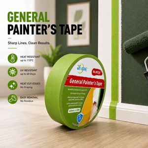 Nastro Adesivo Premium per Pittori Resistente ai Raggi UV per 60 Giorni, Bassa Adesività, Rimozione Pulita, Nastro Mascherante per Pittura Murale - Product Image 1
