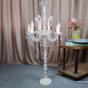 European <b>Floor</b> Light for Living Room Residential Home Decoration Round Middle Standing <b>Led</b> Fancy Lighting Crystal <b>Floor</b> <b>Lamp</b> - Product Image 2