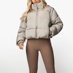 Abrigos Gruesos de Invierno para Mujer, Lana de Alta Calidad, Reversible, Cuello Alto, Tejido de Punto, Estilo Clásico y Deportivo, con Botones y Logotipo - Product Image 4