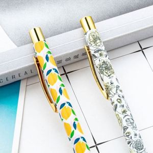 1.0Mm Creative Heat Transfer Ballpoint Full-Barrel Printed <b>Retractable</b> Custom Logo Gift Advertising <b>Pen</b> - Product Image 2