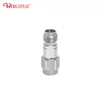 Adaptateur de précision 2,4 mm femelle vers 2,92 mm mâle, prise jack en acier inoxydable DC vers 40 GHz pour test de banc sans fil