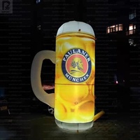 Chope à bière géante gonflable personnalisée avec logo, verre à bière, tasse à bière, chope d'Oktoberfest pour la promotion de brasserie/l'ouverture d'un bar/l'activation de marque
