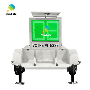 Remorque solaire portable Waysefe pour panneau de signalisation radar à <span class=keywords><strong>message</strong></span> variable (RMV) de limitation de vitesse 740x740mm 199km/h - Product Image 1