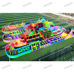 Pista de Obstáculos Inflable Gigante, Juego de Obstáculos Inflable Comercial, Parque Inflable Personalizado de Fábrica para Negocios de Alquiler al Aire Libre - Product Image 2