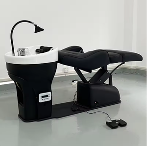 New Style Electric Remote Control High End Stainless Steel 3 Motor Ceramic Basin Shampoo <b>Bed</b> - Product Image 3