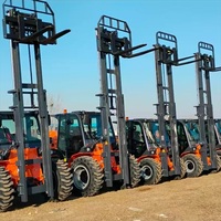 Chariot élévateur tout-terrain diesel BLT 4x4 pour matériaux de construction, fermes, logistique extérieure, ateliers de réparation, manutention de palettes
