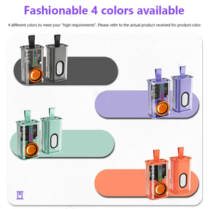 Nueva llegada transparente Mecha Armor altavoz de diente azul al aire libre hogar portátil RGB LED luz TWS creativo Audio armadura altavoz - Product Image 5