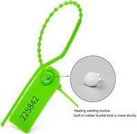 Sceau de sécurité YC-L210-T en plastique détachable, haute sécurité, à longueur réglable, anti-effraction, diamètre 2,5 mm (pour bagages)