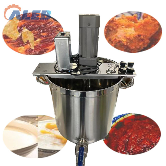 Cheap Stainless Steel Industrial Cooking Mixer Machine Automatic Heating Sauce Jam Chili Pepper Stirring Cooking Pot
