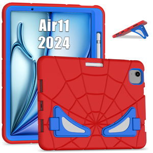 Pour iPad Air 11" M2/M3, Étui de protection intégral en silicone et PC de qualité militaire anti-chute avec emplacement pour stylet intégré - Product Image 1