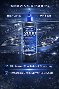 น้ำยาขัดเงารถยนต์ GRAPHONEX Finishing Polish 3000 Ultra Fine อลูมิเนียมออกไซด์ 1000 มล. สำหรับการขัดเงาขั้นสูง ช่วยขจัดรอยหมุนเล็กน้อย - Product Image 3