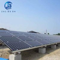 Système de montage au sol durable pour piliers en ciment solaire, structure de support sécurisée pour panneaux photovoltaïques sur mesure