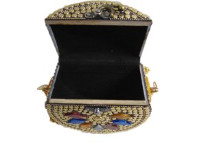 Embellished Classic Clutch Handmade Brass Metal Purse Clutch Evening Bag - Product Image 5