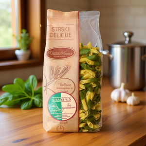 Pasta Fusilli de Espinaca Istriana Klara, 50 kg x 10 unidades, Pasta Italiana Premium Hecha a Mano con Trigo Duro, Tubular Seca, Normal, en Bolsa - Product Image 3
