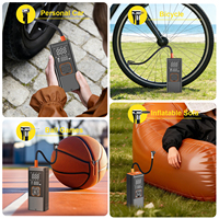 Compresseur d'air numérique portable 6000 mAh à double écran, pompe à air automatique pour voiture, vélo, ballons, multi-styles
