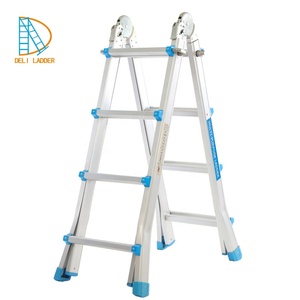 DELILADDER EN131 <span class=keywords><strong>Echelle</strong></span> NOUVEAU DESIGN Échelle télescopique Échelle pliante polyvalente en aluminium - Product Image 1