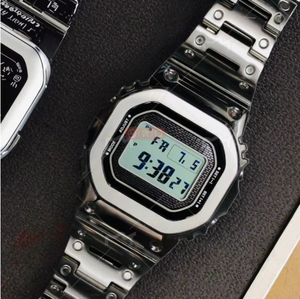 Reloj de Lujo para Hombre con Caja de Acero Inoxidable, Correa Acrílica Redonda, Cierre Oculto y Resistencia al Agua de 10m - Product Image 3