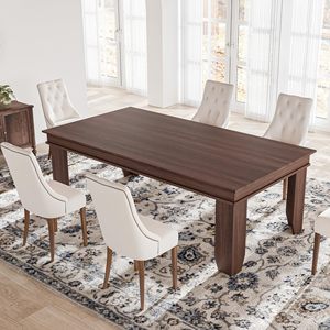 Table à manger rectangulaire en bois moderne SENYU, 70,86 x 35,43 pouces, 8 places, meubles de maison stables - Product Image 1