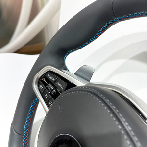 Volant CS en fibre de carbone en cuir direct d'usine pour <span class=keywords><strong>BMW</strong></span> F30 F10 F15 F32 F01 F20 F22 F25 F36 M3 M5 M6 G30 G31 G01 G02 - Product Image 6