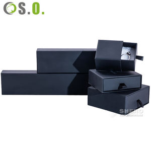 Caja Deslizante de Cartón Kraft para Empaque de Joyería, con Logotipo Dorado Personalizado, para Collares y Anillos - Product Image 5